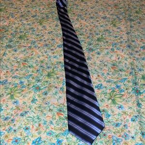 Black & blue Chaps silk tie (os)